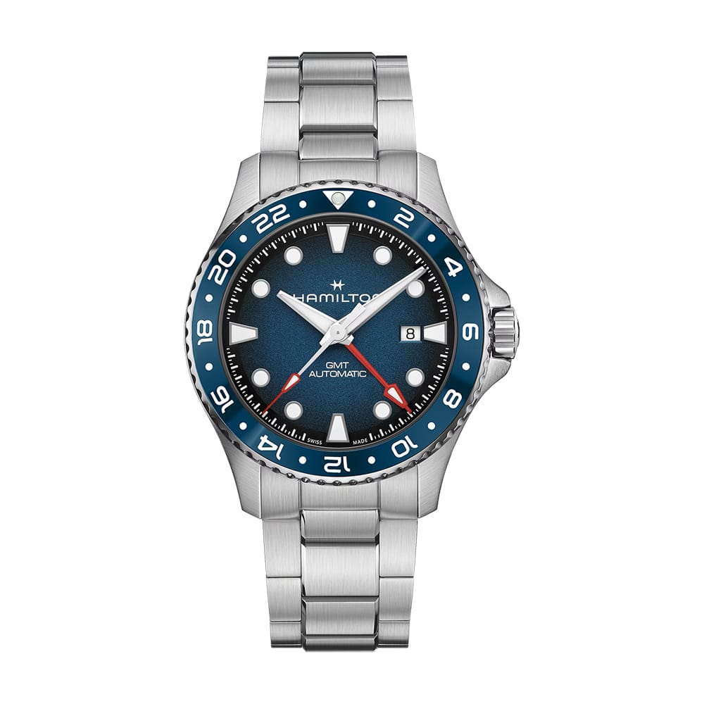Hamilton Khaki Navy Scuba Auto GMT 43mm Blue Dial Watch