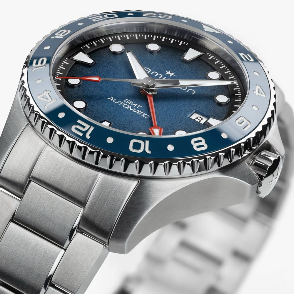 Hamilton Khaki Navy Scuba Auto GMT 43mm Blue Dial Watch
