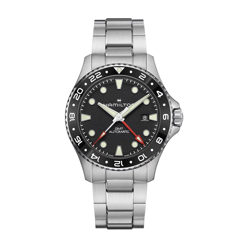 Hamilton Khaki Navy Scuba Auto GMT 43mm Black Dial Watch