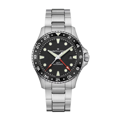 Hamilton Khaki Navy Scuba Auto GMT 43mm Black Dial Watch