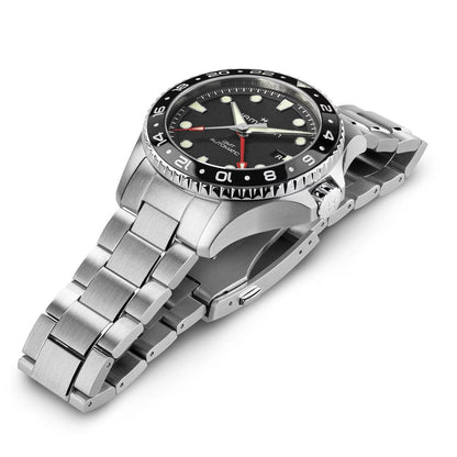 Hamilton Khaki Navy Scuba Auto GMT 43mm Black Dial Watch