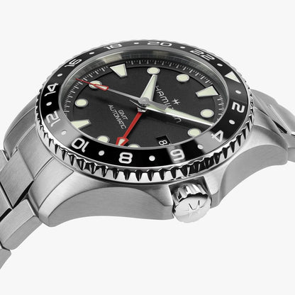 Hamilton Khaki Navy Scuba Auto GMT 43mm Black Dial Watch