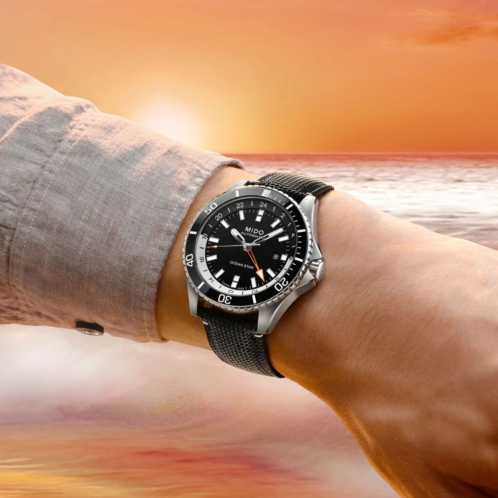Mido Ocean Star GMT Black