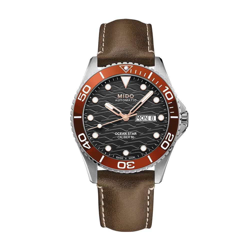 Mido Ocean Star 200C Red Ceramic Black