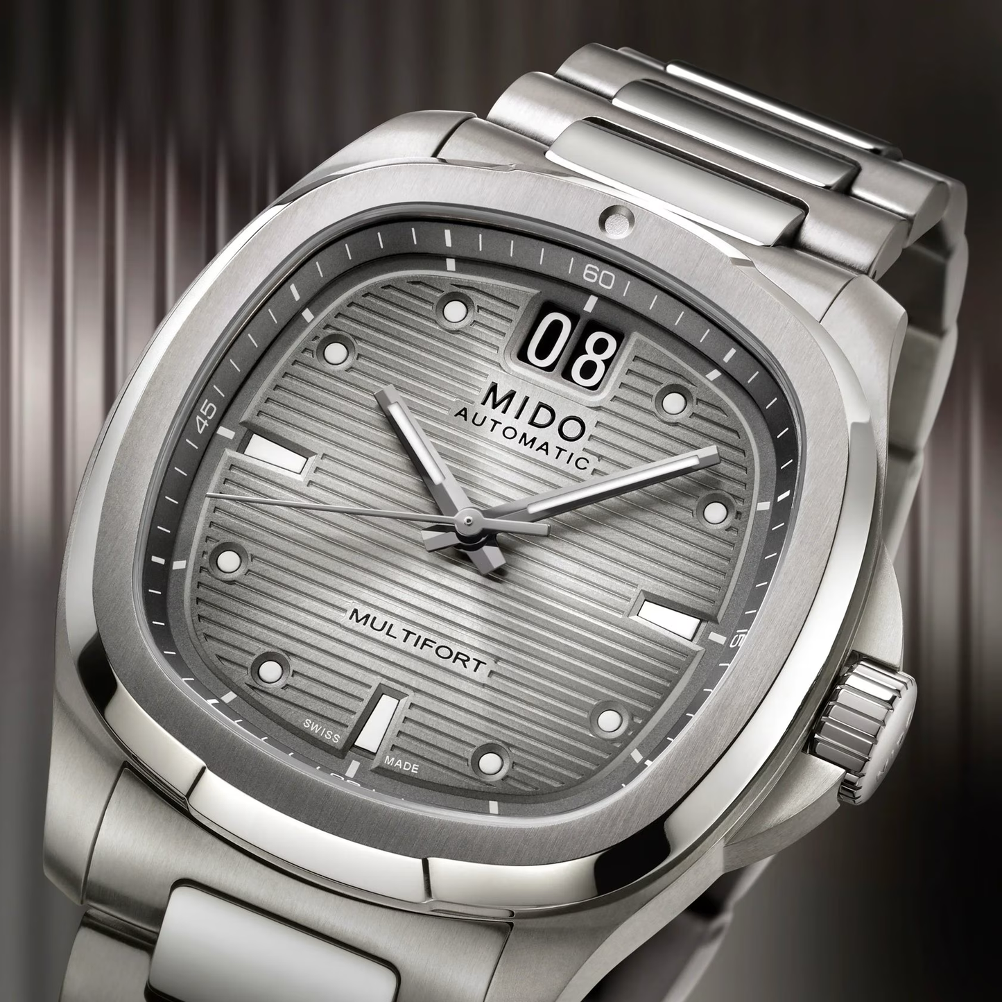 Mido Multifort TV Big Date 40mm Titanium Grey Dial