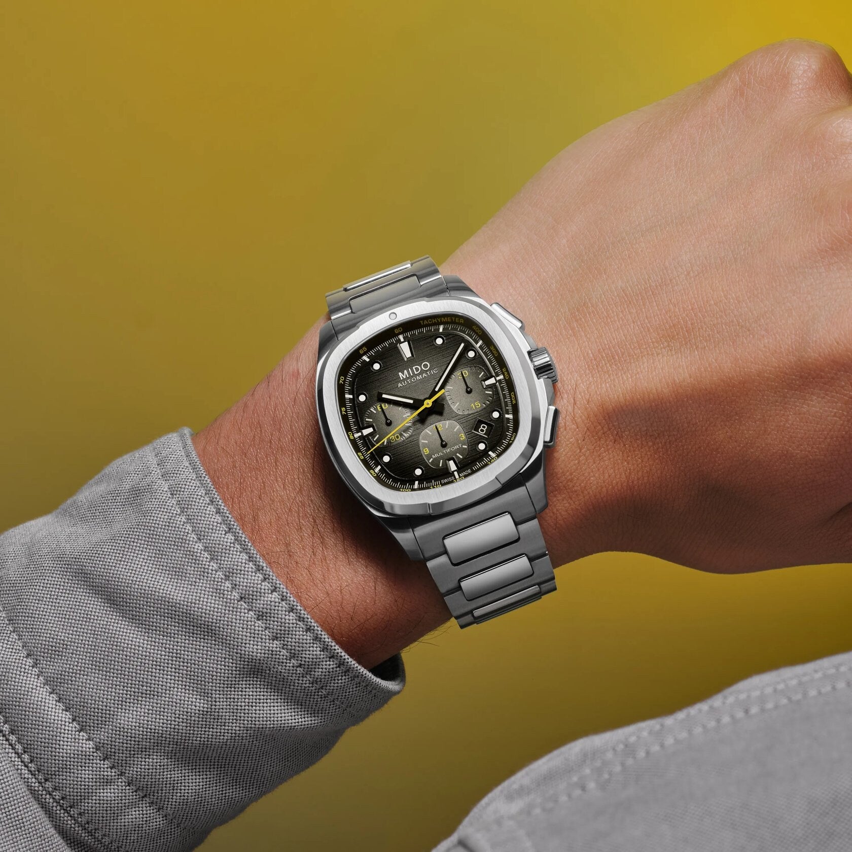 Mido Multifort TV Chronograph 42mm Gray Dial | King Jewelers