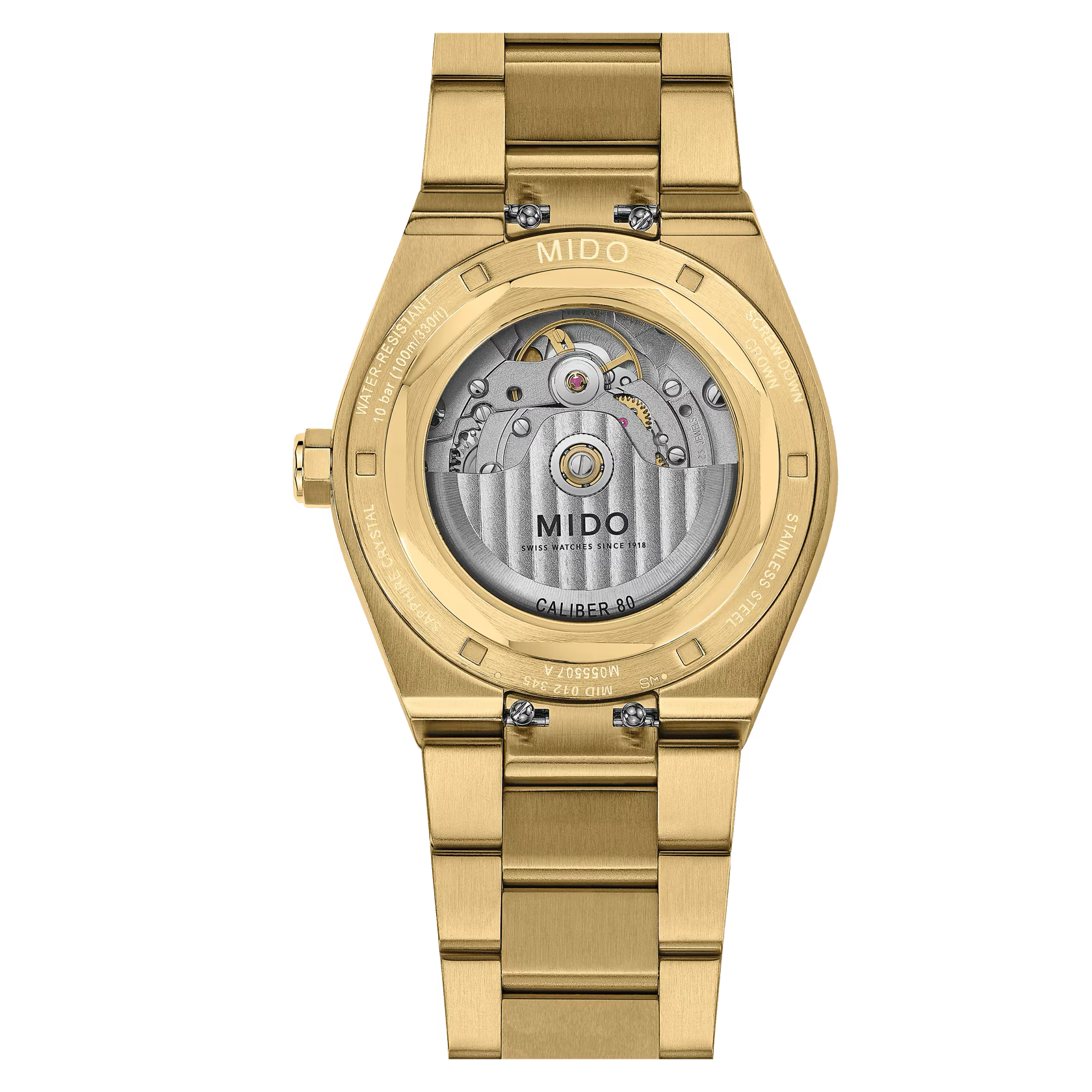 Mido Multifort 8 One Crown Gold Blue