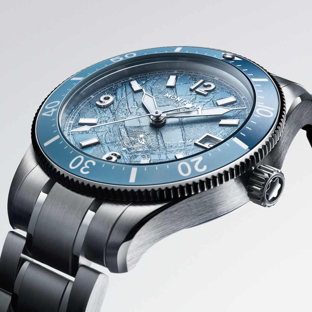 Montblanc Iced Sea Auto Date 0 Oxygen Blue | King Jewelers