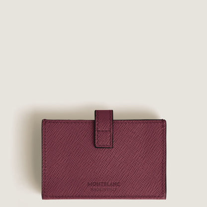Montblanc Sartorial Card Holder 5cc in Cassis Leather