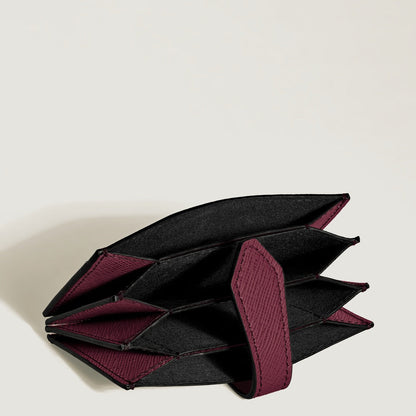Montblanc Sartorial Card Holder 5cc in Cassis Leather