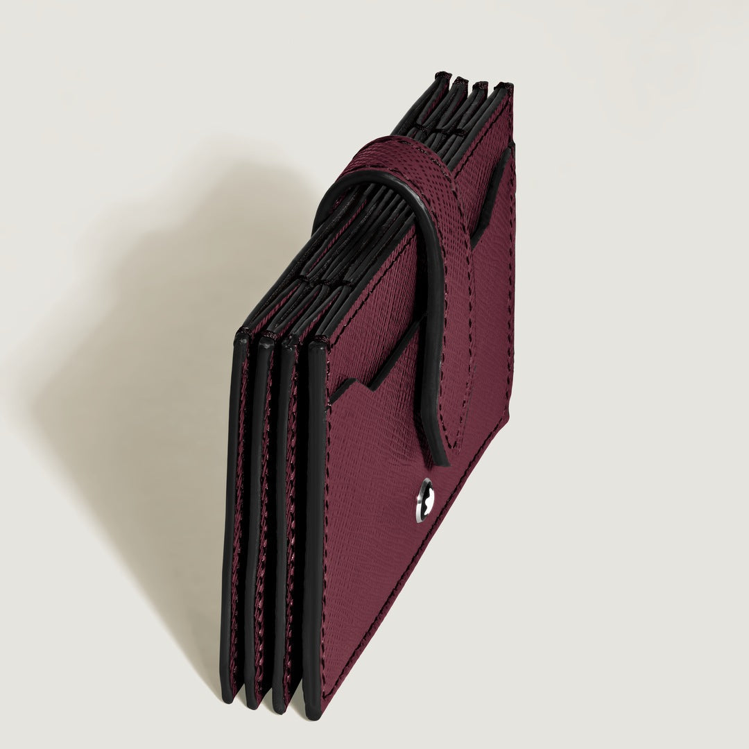 Montblanc Sartorial Card Holder 5cc in Cassis Leather