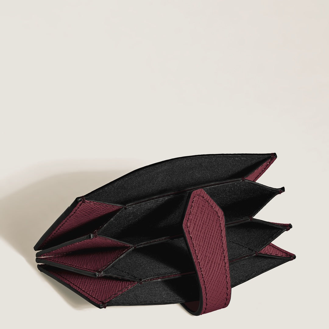 Montblanc Sartorial Card Holder 5cc in Cassis Leather