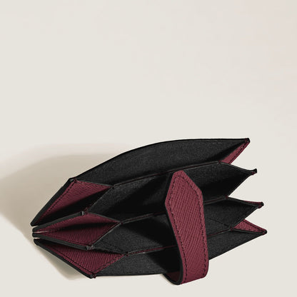 Montblanc Sartorial Card Holder 5cc in Cassis Leather