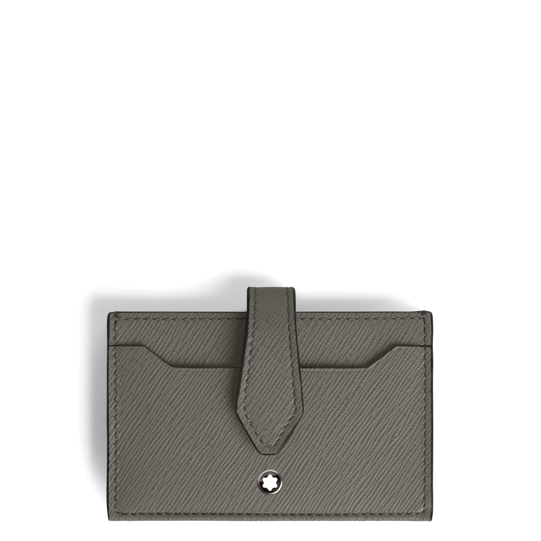 Montblanc Sartorial Card Holder 5cc in Medium Grey Leather
