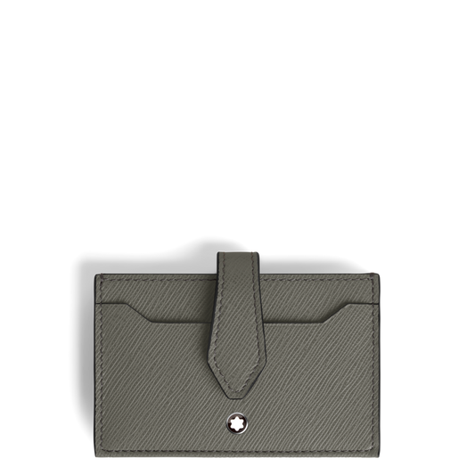 Montblanc Sartorial Card Holder 5cc in Medium Grey Leather