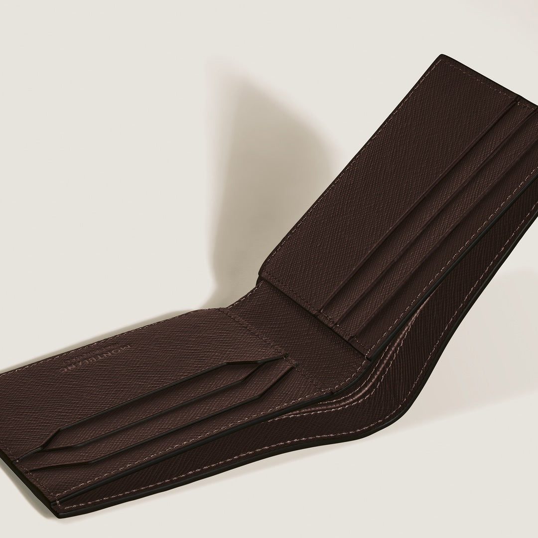 Montblanc Wallet 6cc Sartorial Leather Ebony