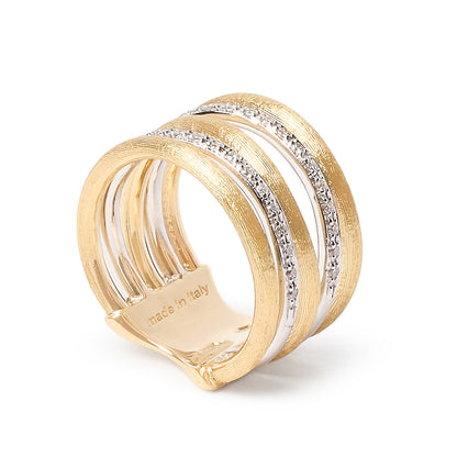 Marco Bicego Jaipur Gold Multi-Band Diamond Ring