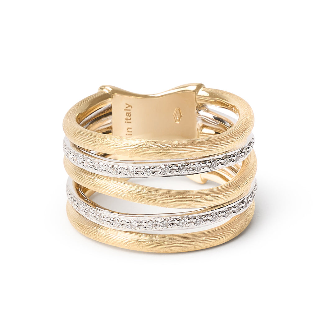 Marco Bicego Jaipur Gold Multi-Band Diamond Ring