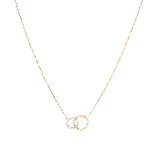 Marco Bicego Jaipur Link 18K Yellow and White Gold Interlocking Circle Pendant