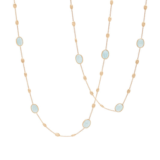 Marco Bicego Siviglia Aquamarine Small Bean Necklace