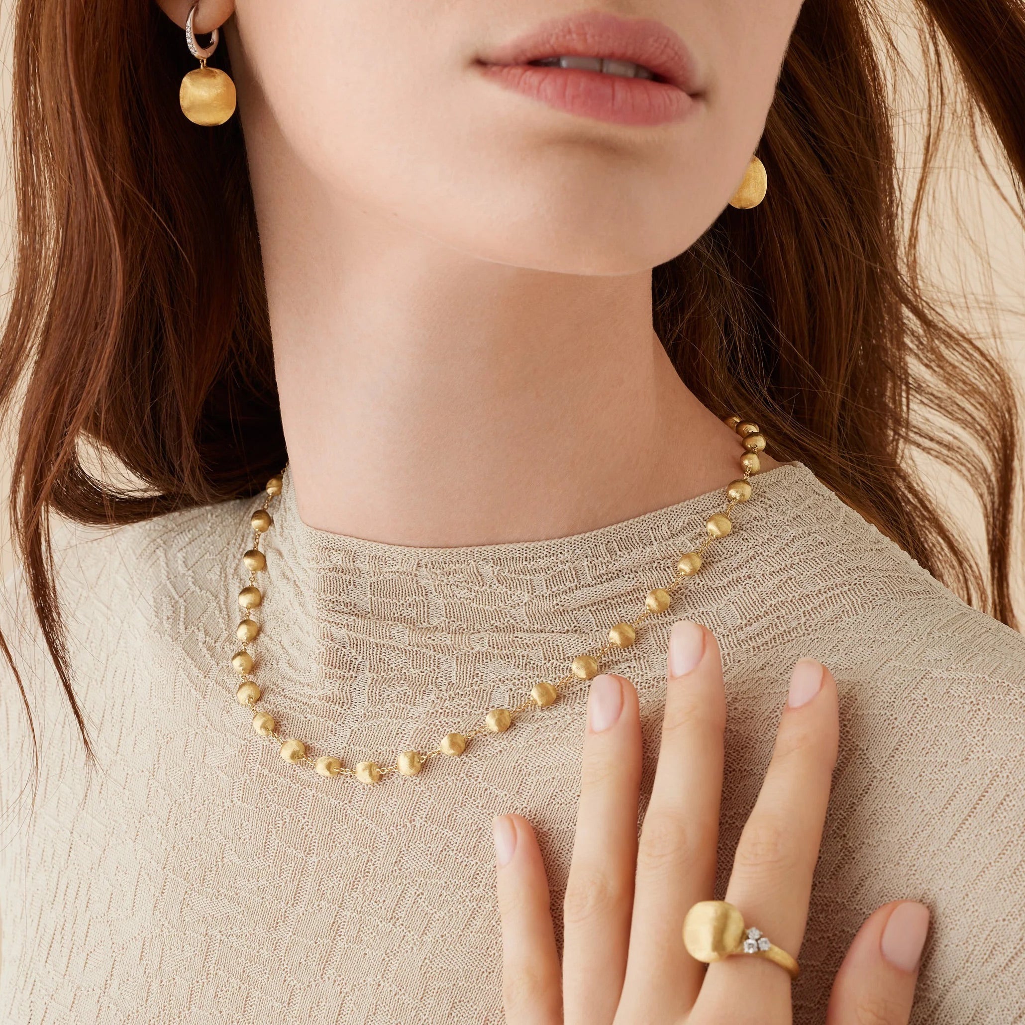 Marco Bicego Africa Gold Bead Necklace | King Jewelers
