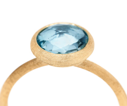 Marco Bicego Jaipur Color 18K Yellow Gold Blue Topaz Ring