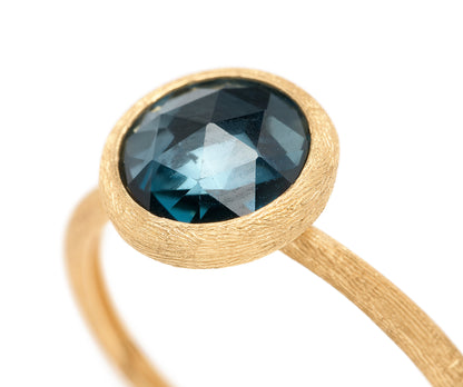 Marco Bicego Jaipur Color 18K Yellow Gold London Blue Topaz Ring