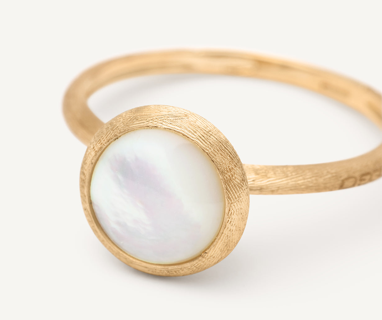 Marco Bicego Jaipur Color 18K Yellow Gold Mother of Pearl Ring