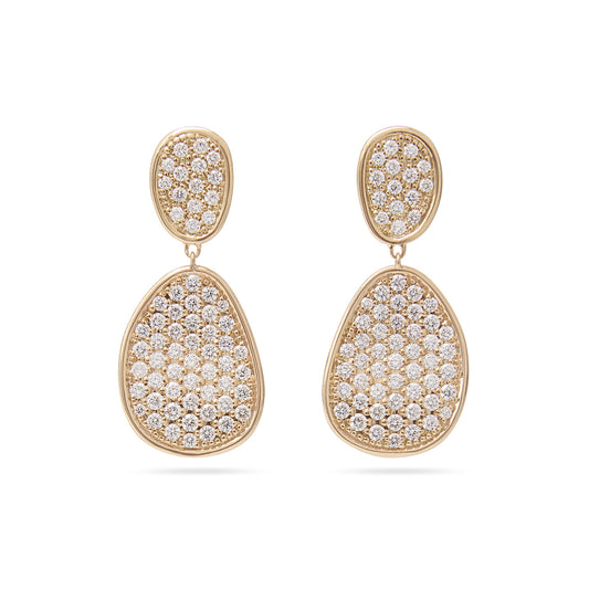 Marco Bicego Lunaria 18K Yellow Gold Diamond Earrings