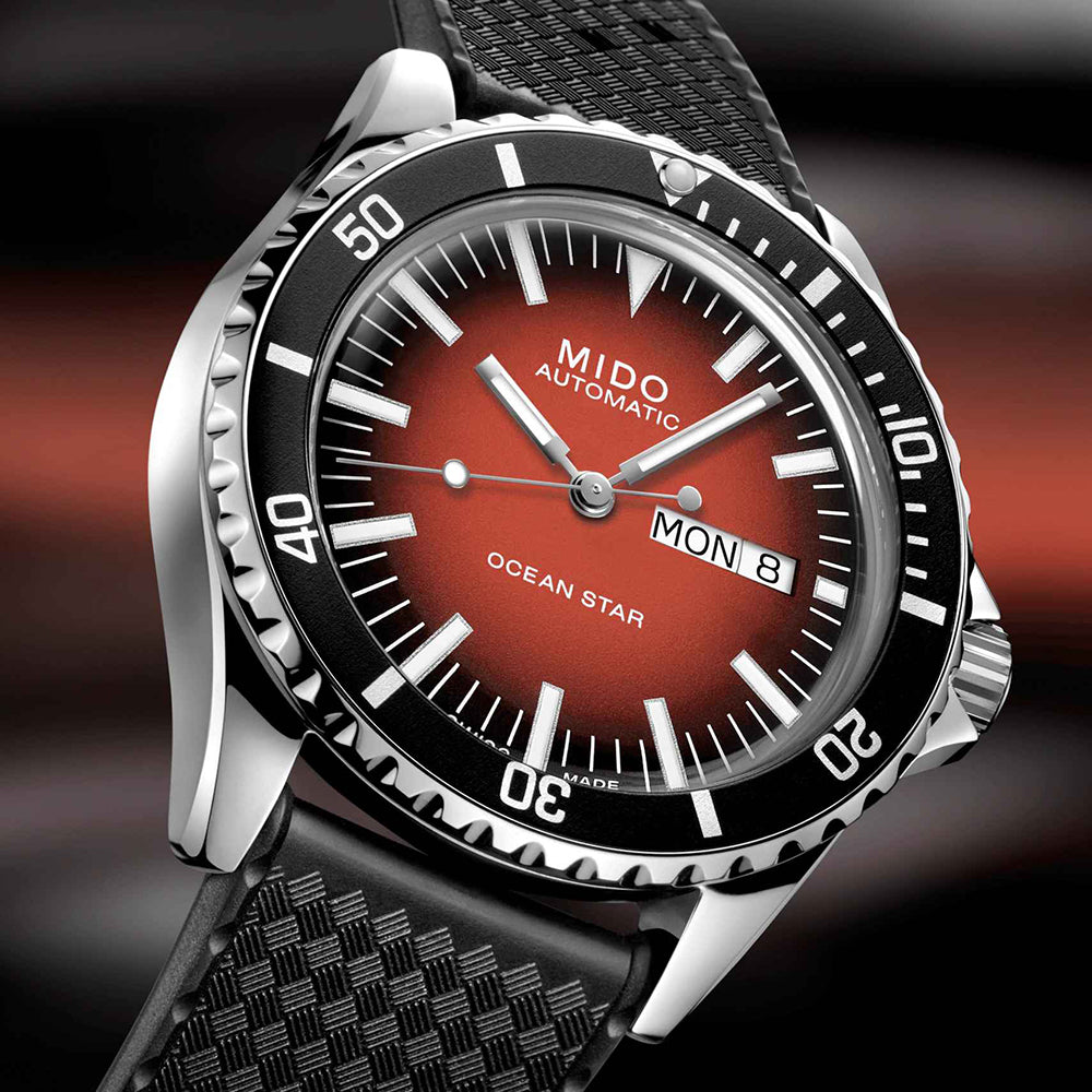 Mido Ocean Star Tribute Red Gradient | King Jewelers