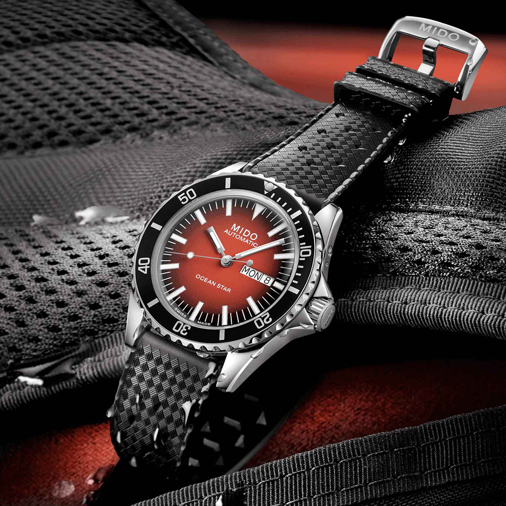 Mido Ocean Star Tribute Red Gradient | King Jewelers