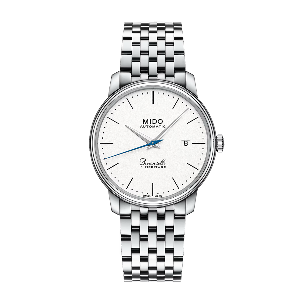 Mido Baroncelli Heritage Gent White