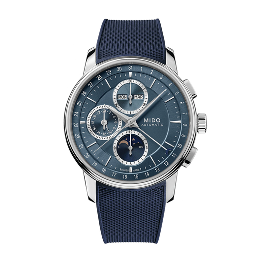 Mido Baroncelli Chronograph Moonphase Blue