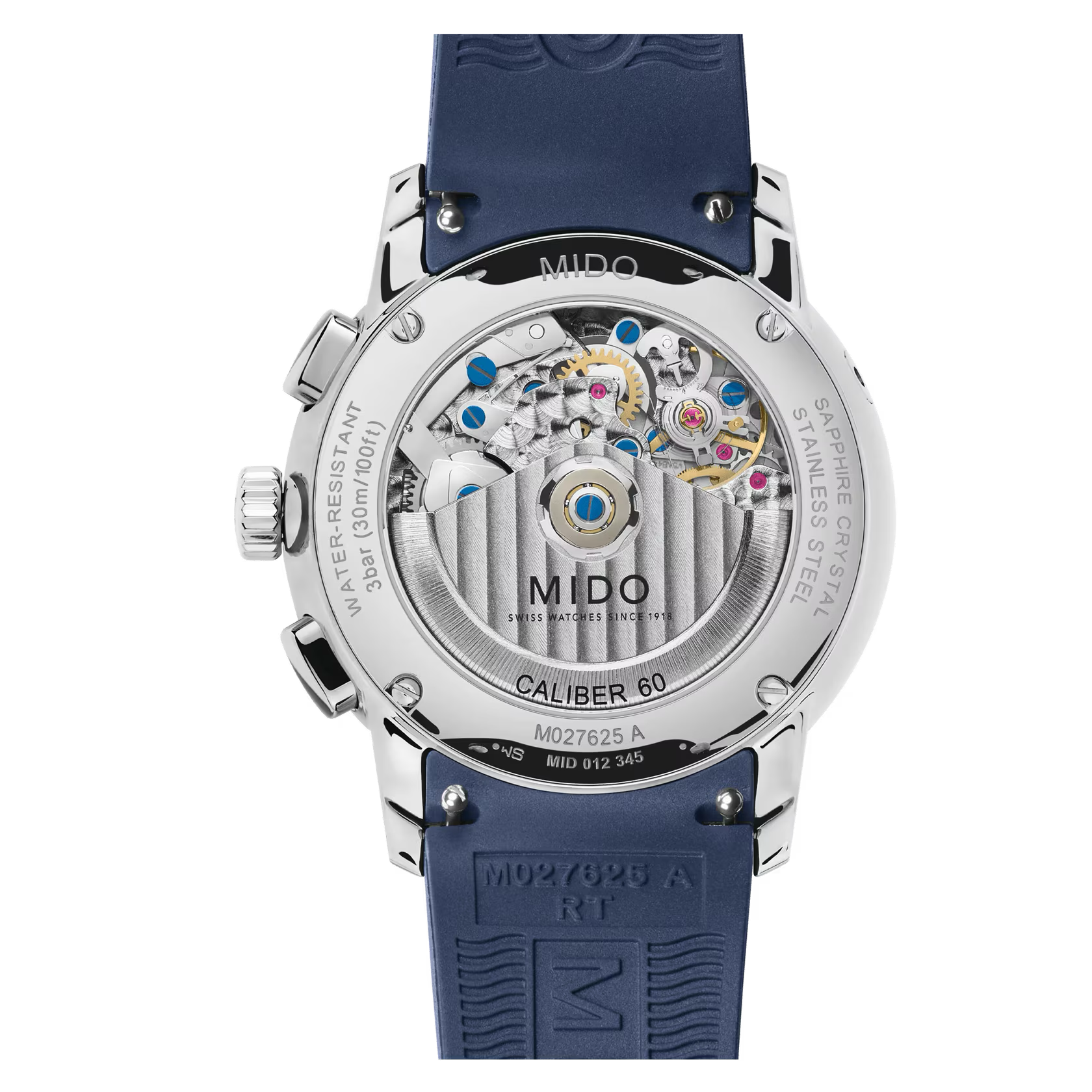 Mido Baroncelli Chronograph Moonphase Blue