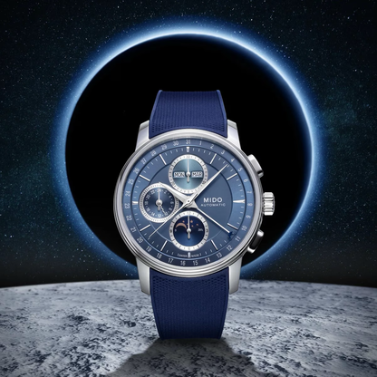 Mido Baroncelli Chronograph Moonphase Blue