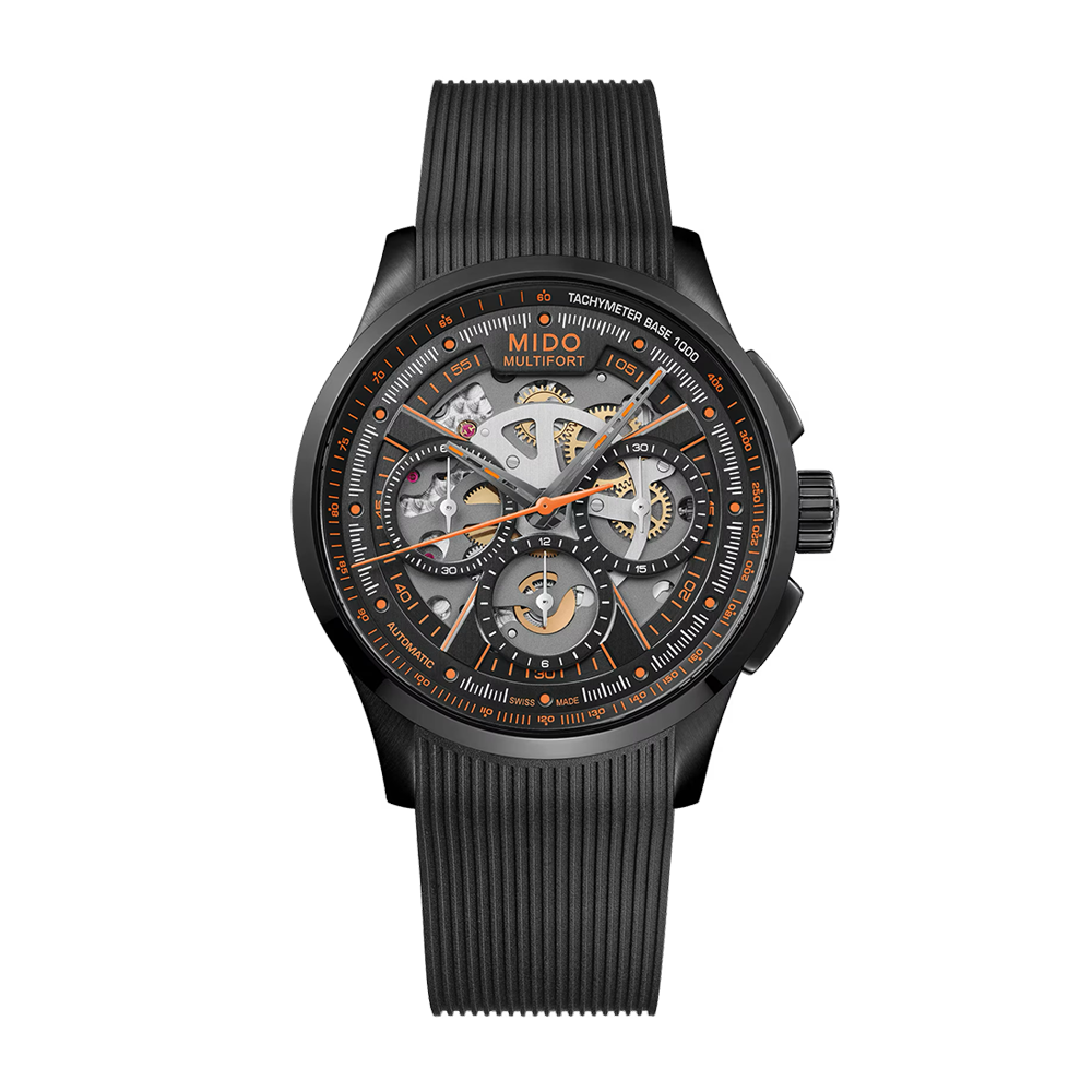 Mido Multifort Skeleton Chronograph Black