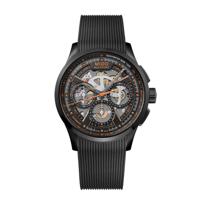 Mido Multifort Skeleton Chronograph Black