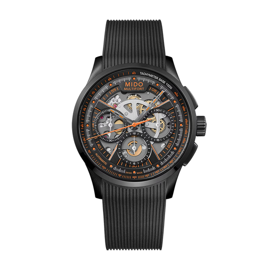 Mido Multifort Skeleton Chronograph Black