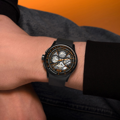 Mido Multifort Skeleton Chronograph Black