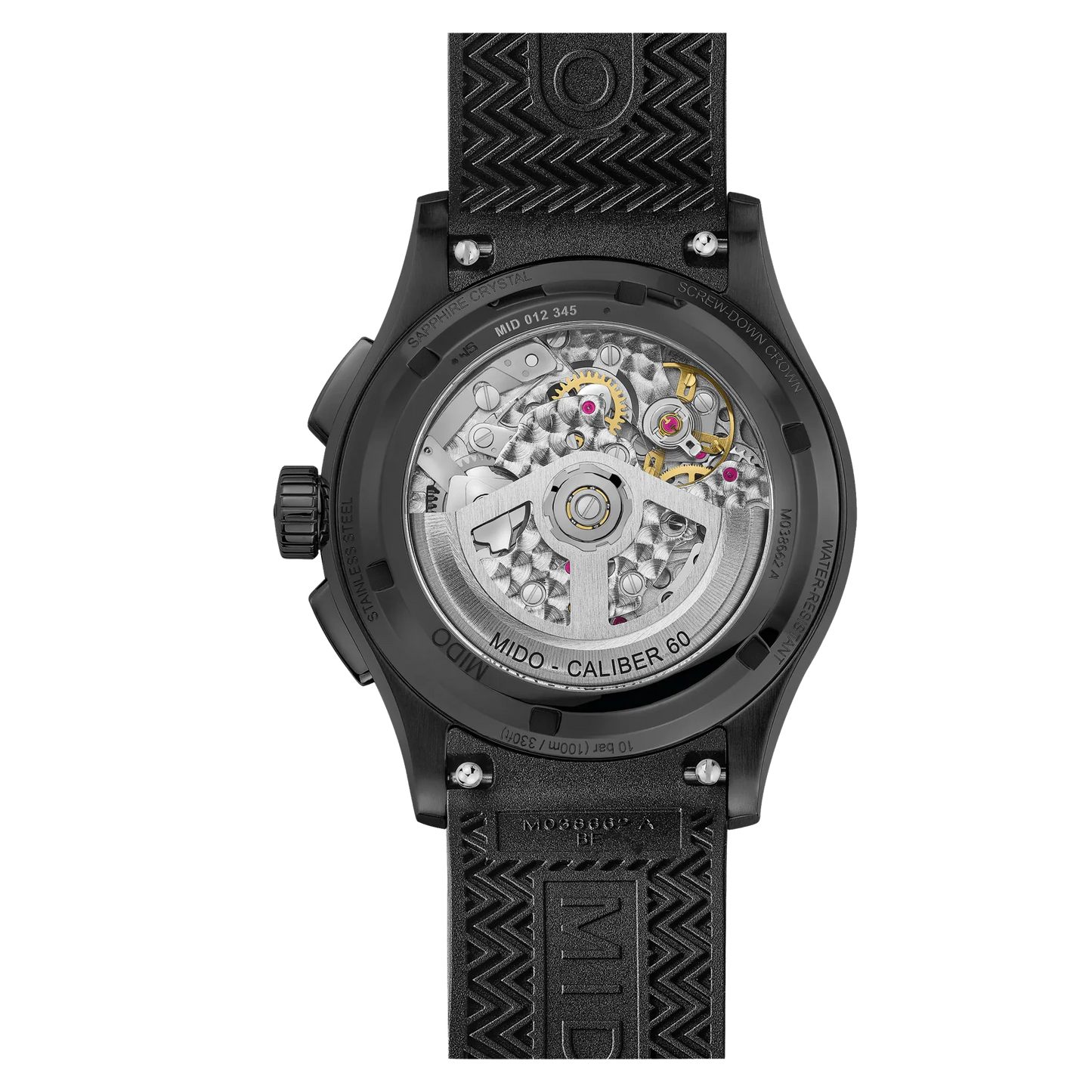 Mido Multifort Skeleton Chronograph Black