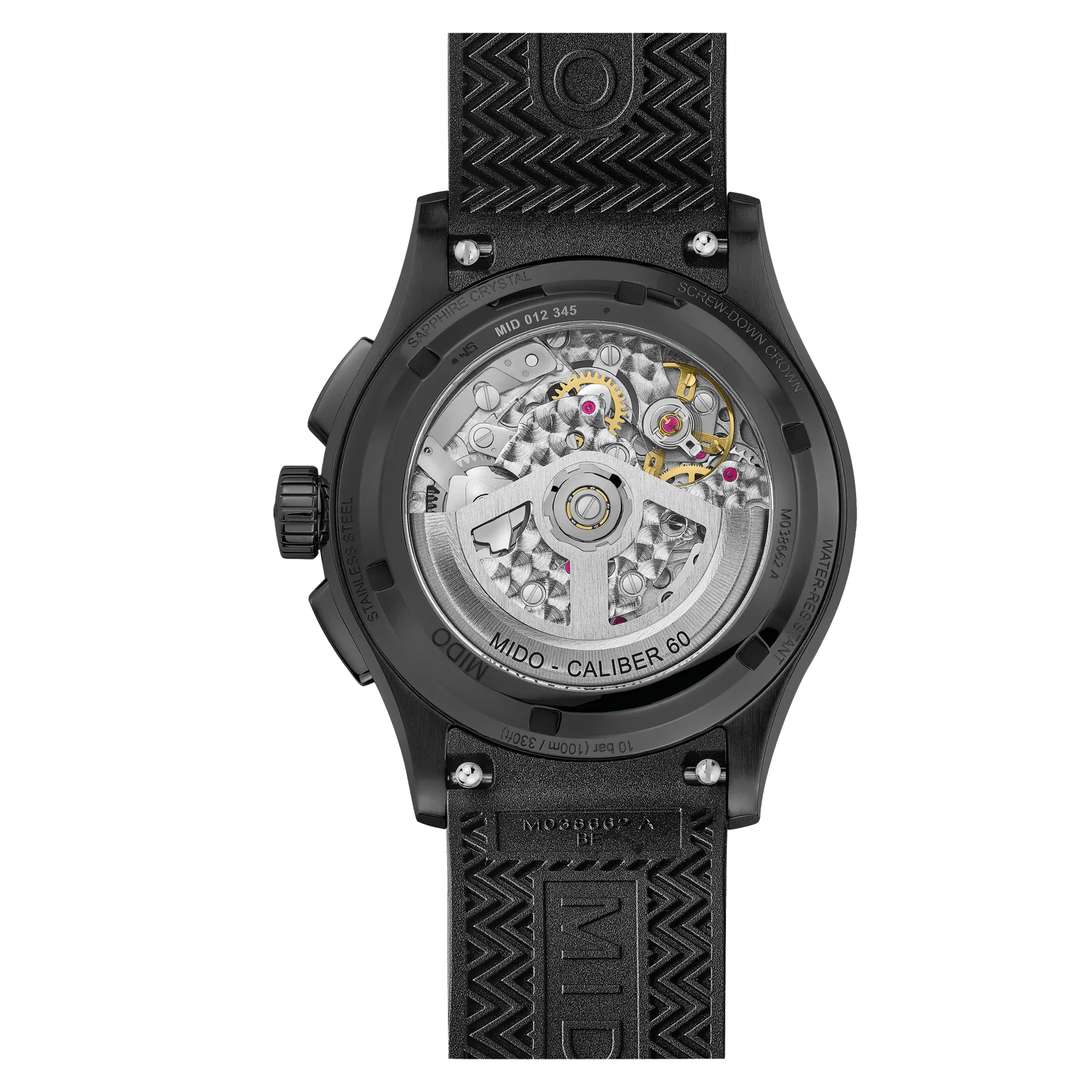 Mido Multifort Skeleton Chronograph Black