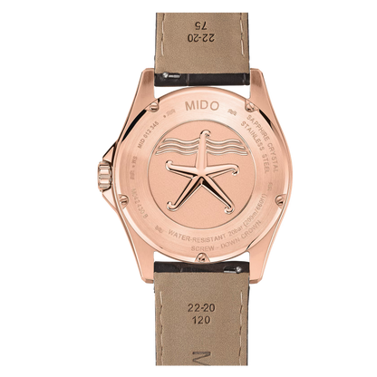 Mido Ocean Star 200C 42.5mm Green Dial Rose Gold PVD Watch
