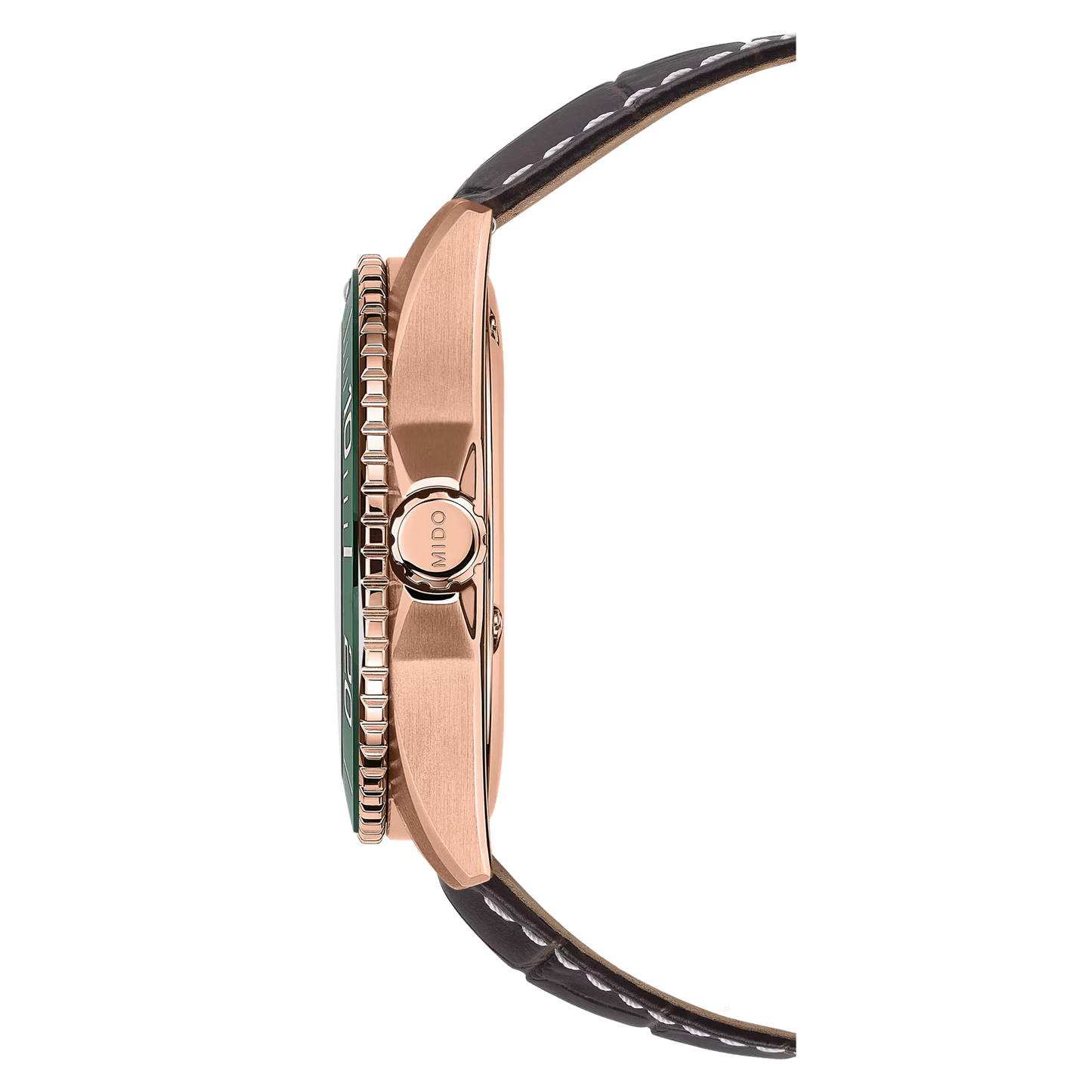 Mido Ocean Star 200C 42.5mm Green Dial Rose Gold PVD Watch
