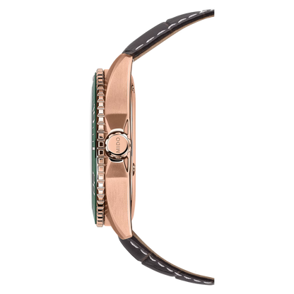 Mido Ocean Star 200C 42.5mm Green Dial Rose Gold PVD Watch