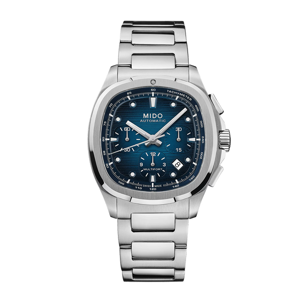 Mido Multifort TV Chronograph 42mm Blue Dial | King Jewelers
