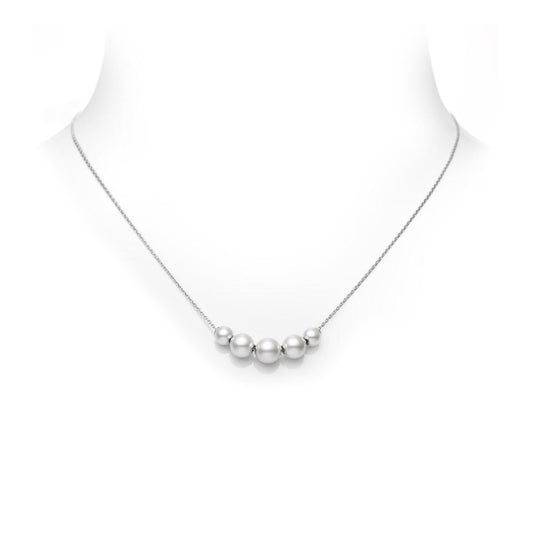 Mikimoto Pearls in Motion Necklace 18K White Gold