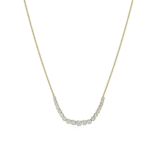 Kwiat Demi-Riviera Necklace with Diamonds in 18K Yellow Gold