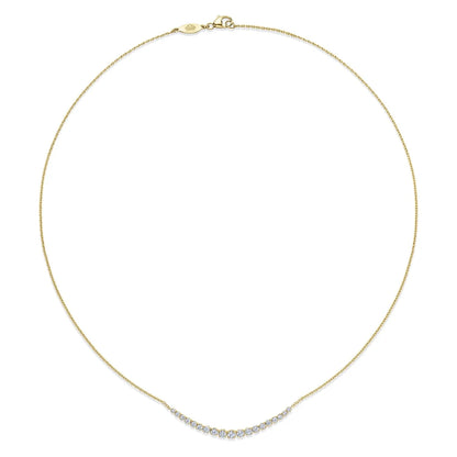 Kwiat Demi-Riviera Necklace with Diamonds in 18K Yellow Gold