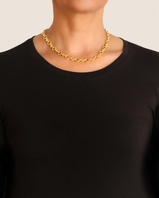 Elizabeth Locke 17" Siena Necklace 19K Yellow Gold