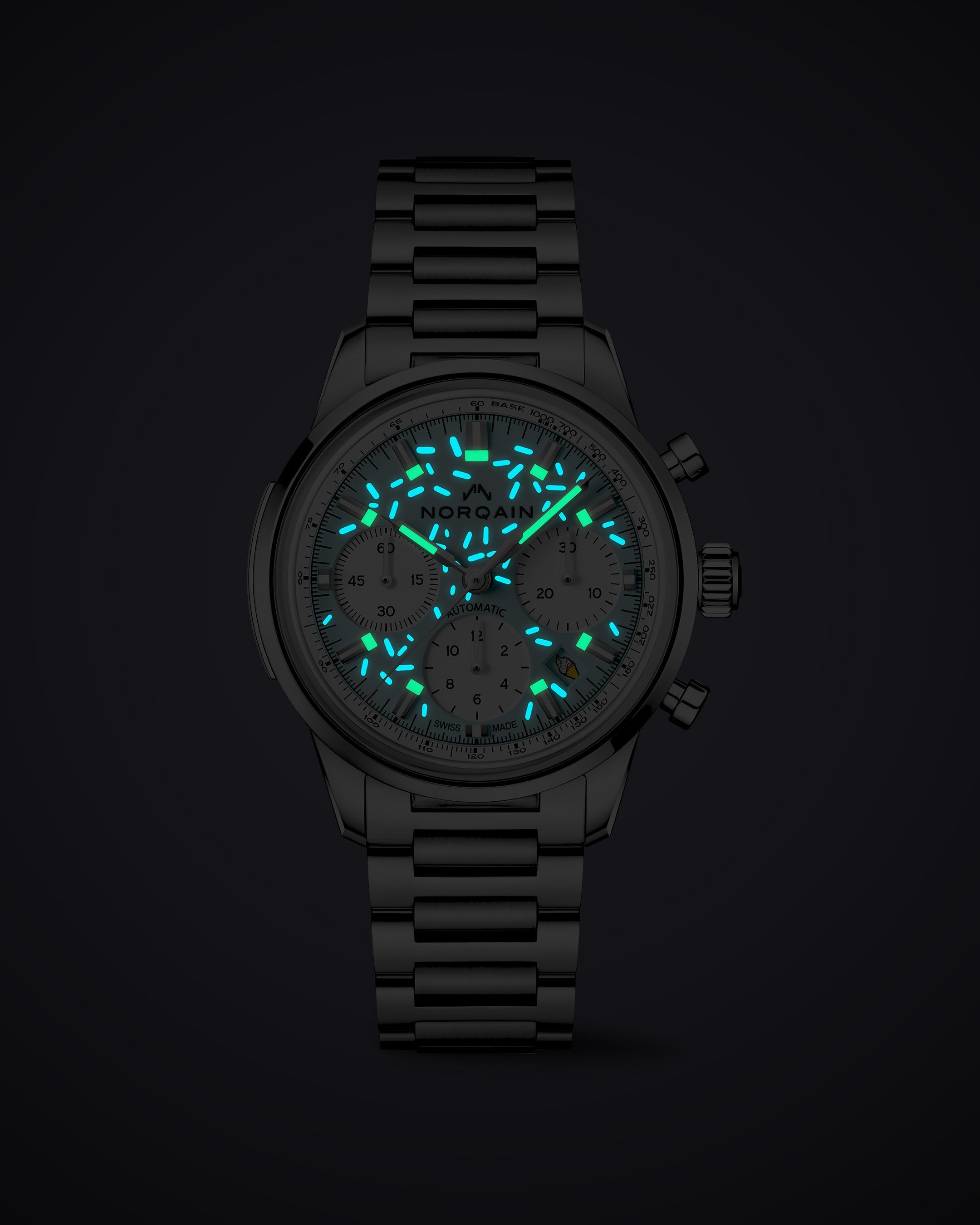 NORQAIN Freedom 60 Chrono Sprinkles Blue Steel | King Jewelers